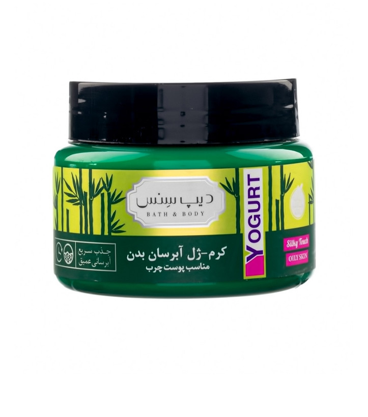 ماست بدن (کرم ژل آبرسان بدن) دیپ سنس بامبو و درخت چای مناسب پوست چرب حجم ۲۵۰میا