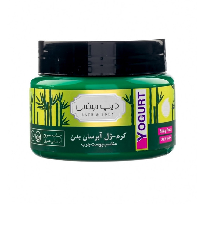 ماست بدن (کرم ژل آبرسان بدن) دیپ سنس بامبو و درخت چای مناسب پوست چرب حجم ۲۵۰میا