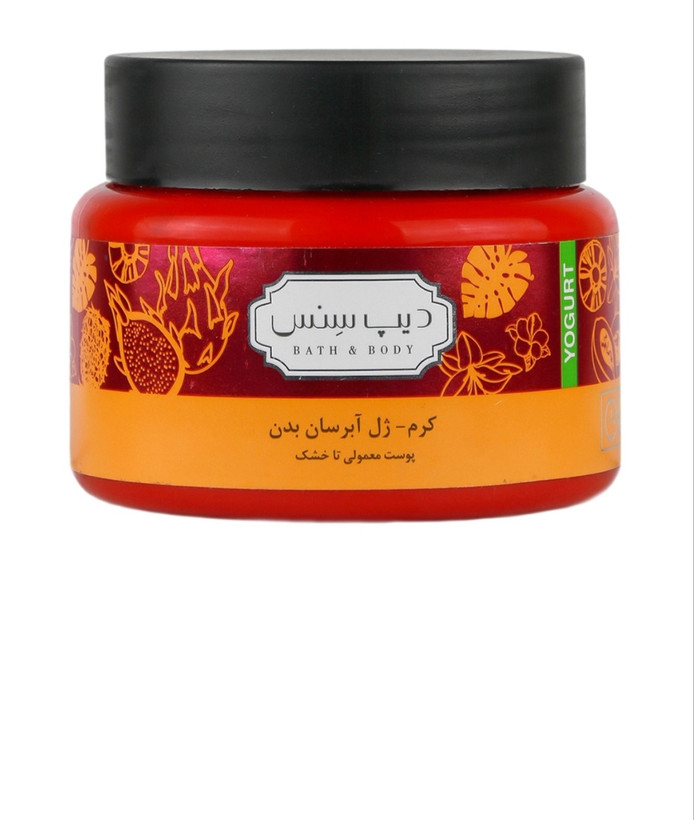کرم ژل آبرسان (ماست بدن) میوه ای دیپ سنس حجم 250 میلی لیتر