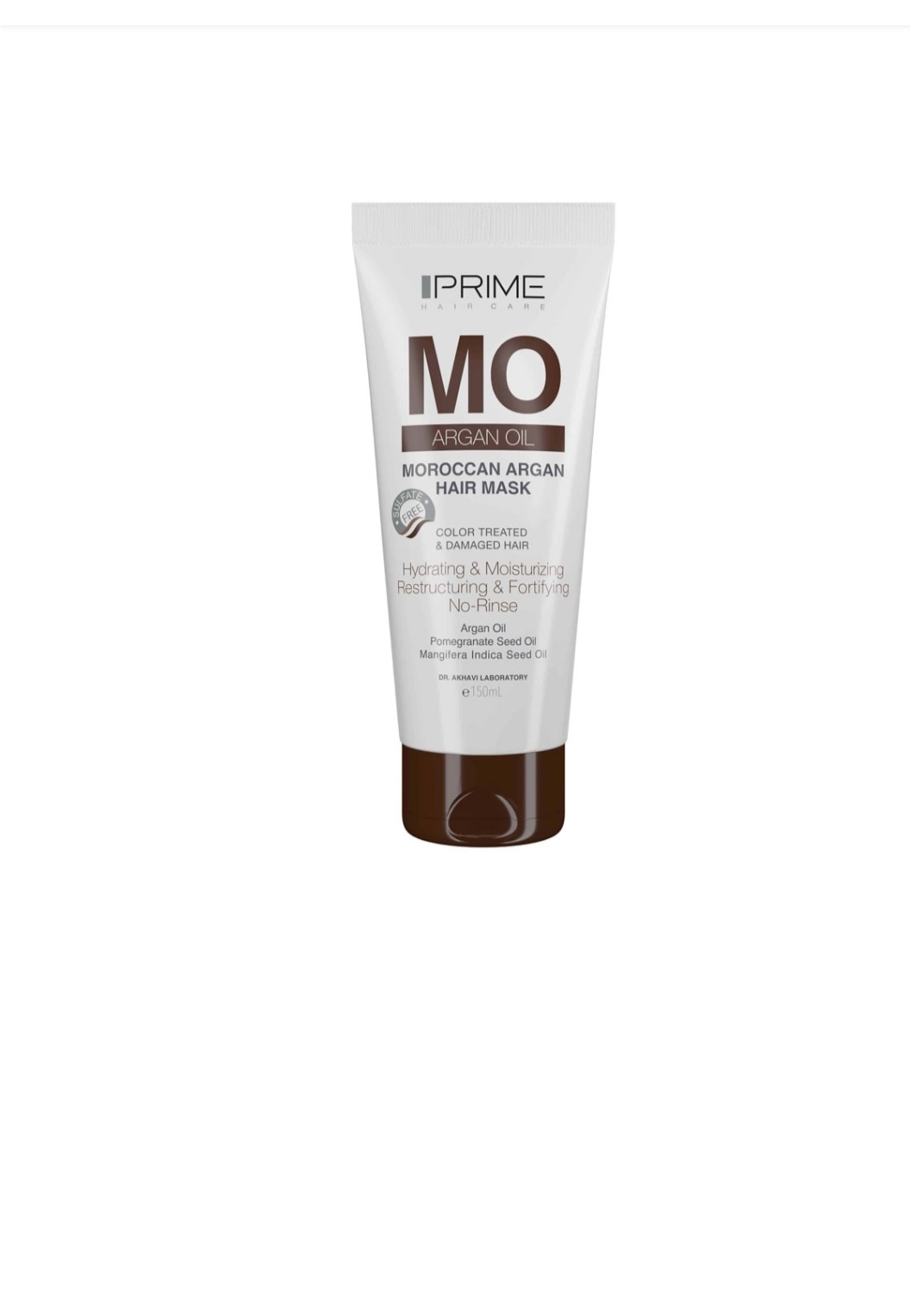 ماسک مو تقویت کننده آرگان پرایم آبرسان و مرطوب کننده قوی موهای رنگ شده و آسیب دیده حجم 150میلی لیتر
