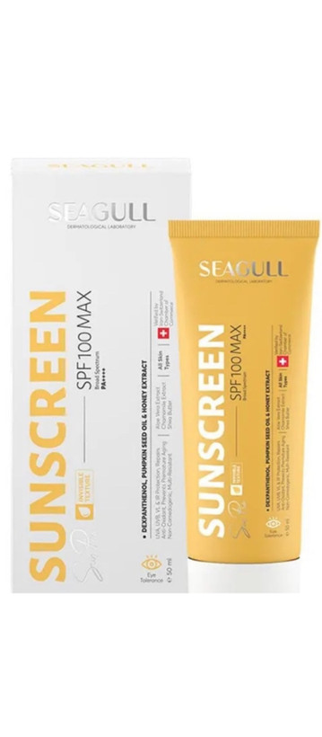 کرم ضد آفتاب فاقد رنگ سی گل spf100 مناسب انواع پوست حجم ۵۰ میلی لیتر