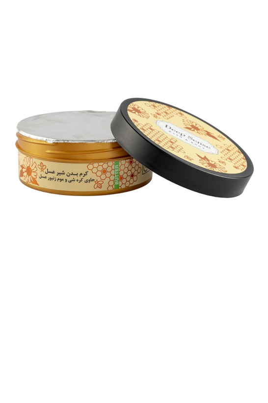 کره بدن (کرم مرطوبکننده بدن) شیر و عسل دیپ سنس مناسب پوست معمولی تا خشک حجم ۲۰۰ میلیلیتر